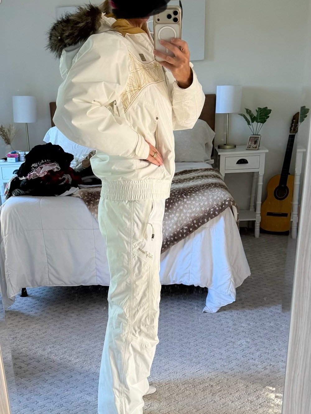 Helly Hansen Cream Women's Snow Pants and Jacket